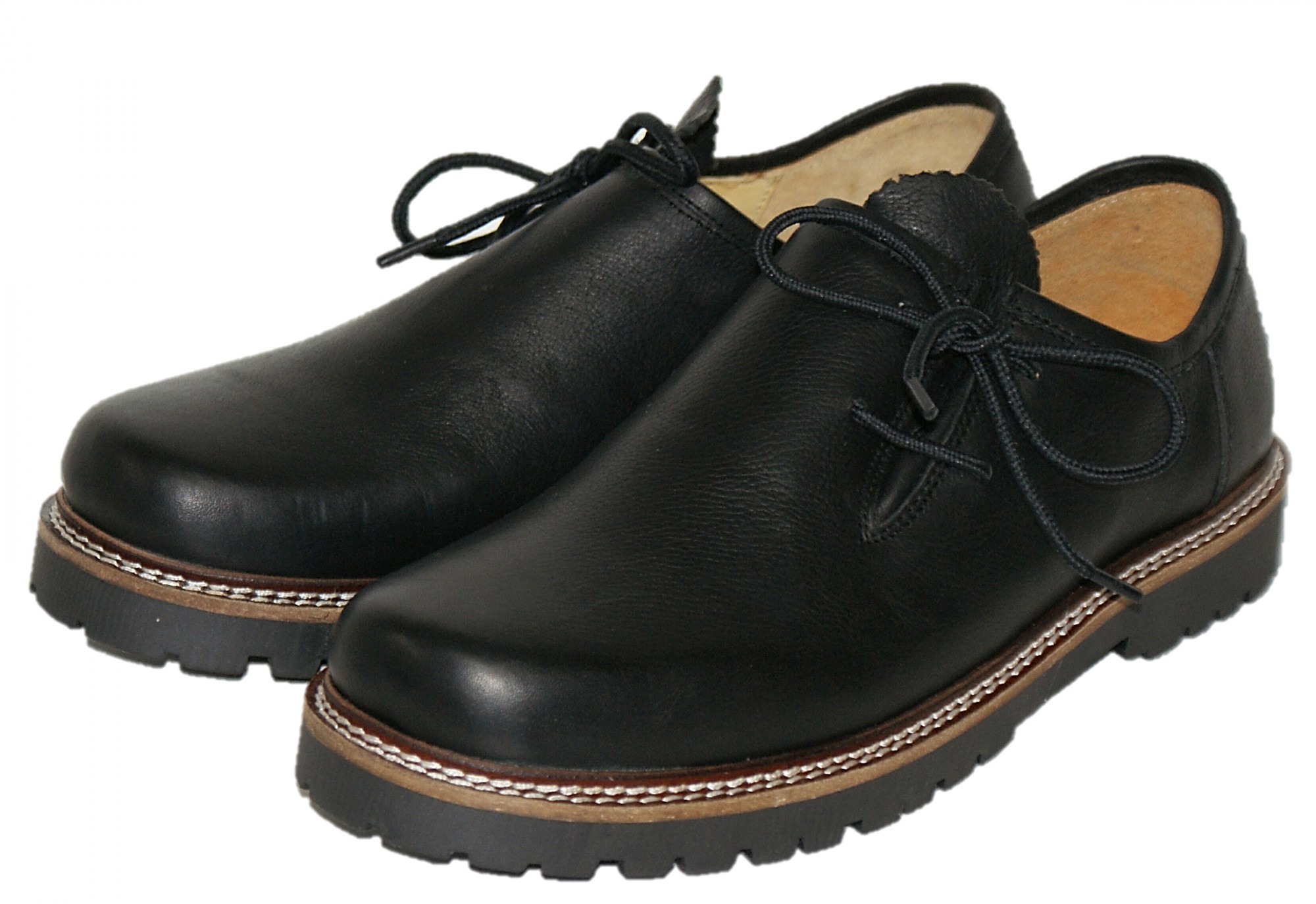 GR. 41-48 Trachtenschuhe Haferlschuhe Glattleder schwarz Haferlschuh Tracht Jagd ...